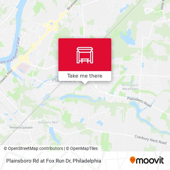 Plainsboro Rd at Fox Run Dr map