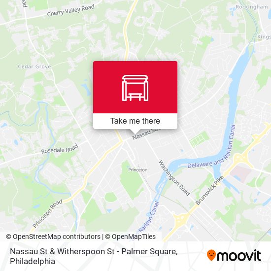 Mapa de Nassau St & Witherspoon St - Palmer Square