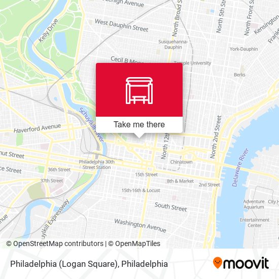 Mapa de Philadelphia (Logan Square)