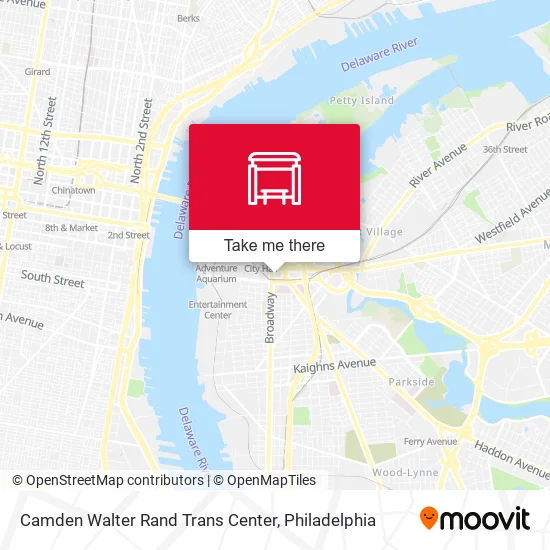 Mapa de Camden Walter Rand Trans Center