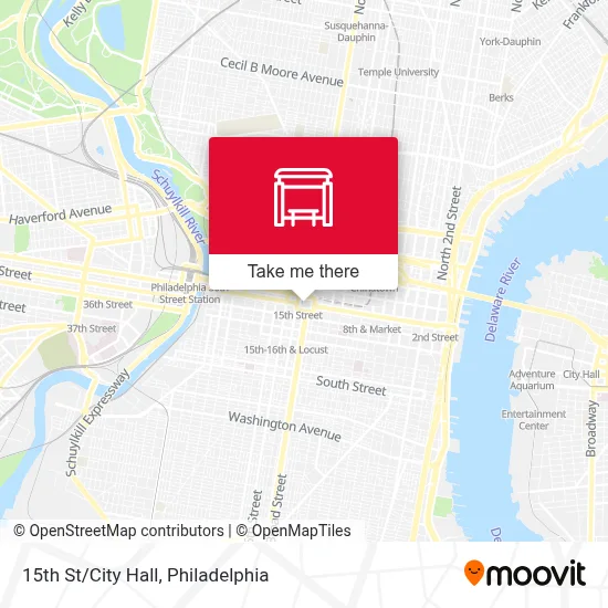 15th St/City Hall map