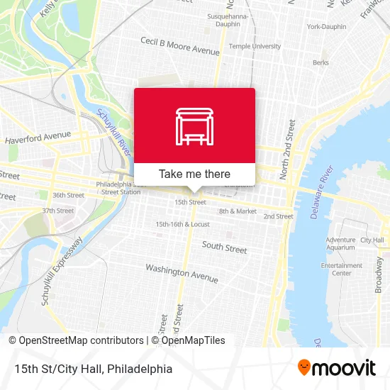 15th St/City Hall map