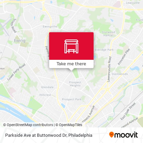 Mapa de Parkside Ave at Buttonwood Dr