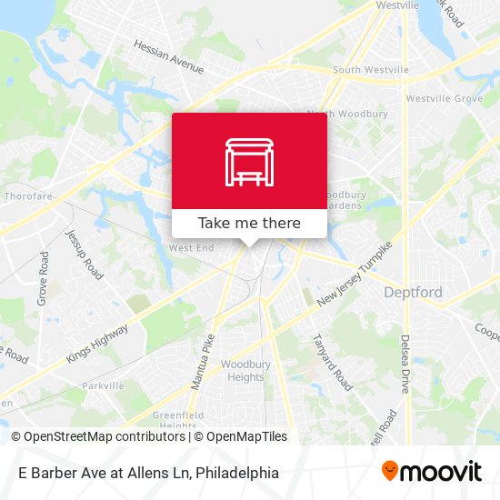 E Barber Ave at Allens Ln map