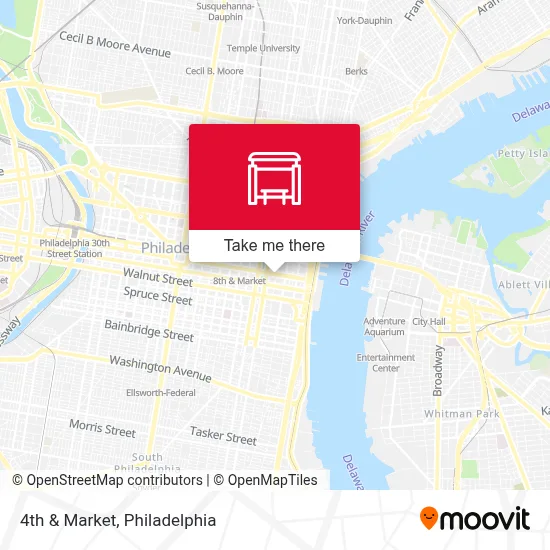 4th & Market map