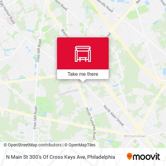 N Main St 300's Of Cross Keys Ave map