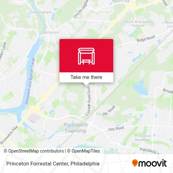 Princeton Forrestal Center map