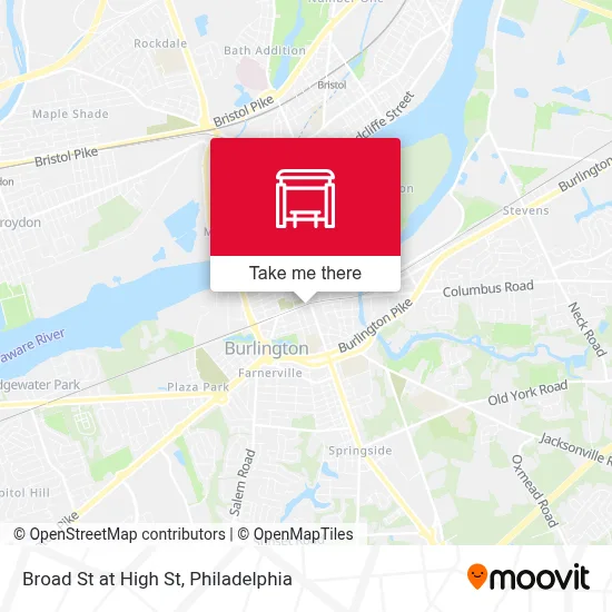 Broad St at High St map