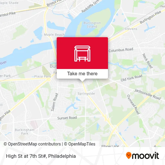 High St at 7th St# map