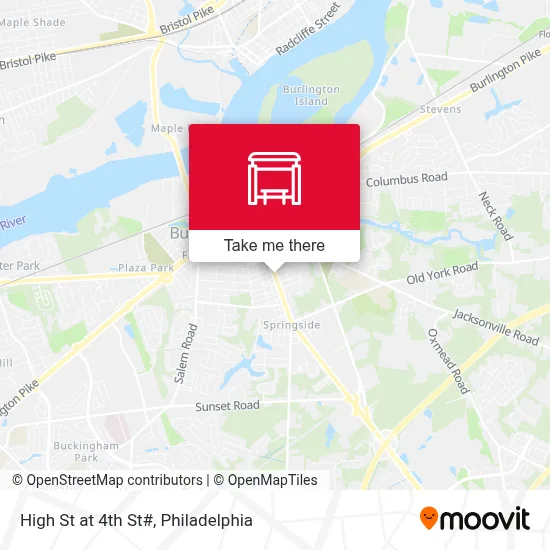 High St at 4th St# map