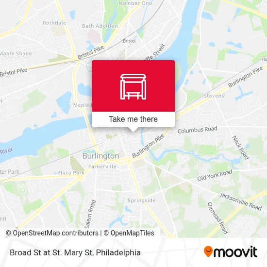 Broad St at St. Mary St map