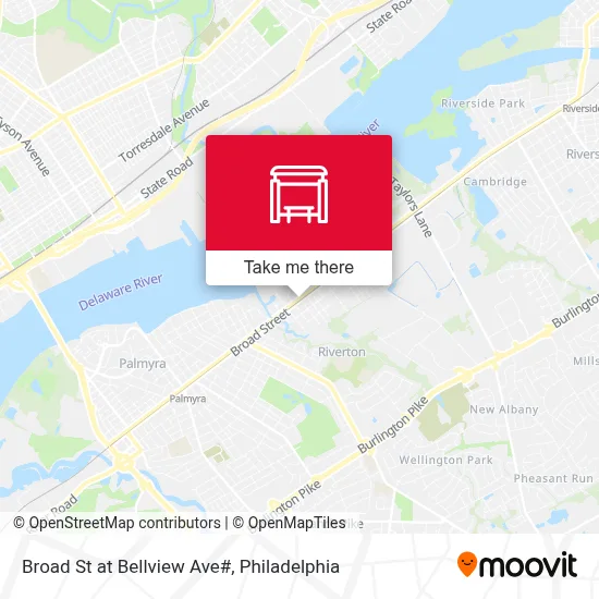 Broad St at Bellview Ave# map