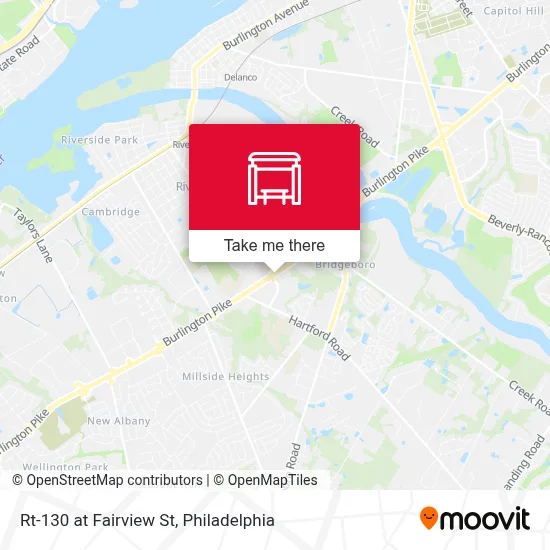 Rt-130 at Fairview St map