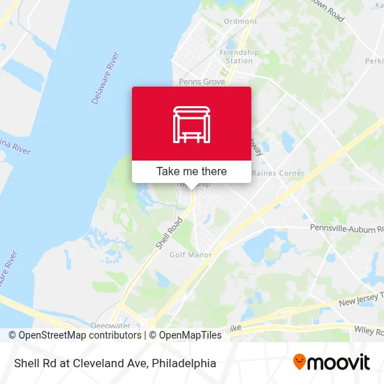 Shell Rd at Cleveland Ave map