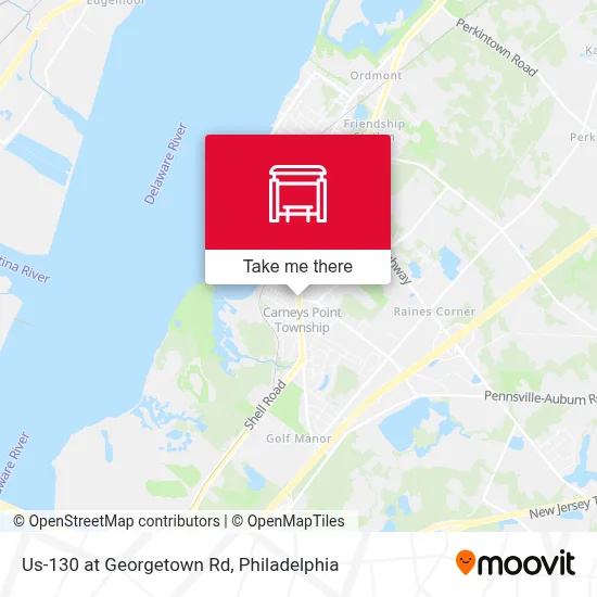 Us-130 at Georgetown Rd map
