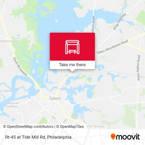 Mapa de Rt-45 at Tide Mill Rd