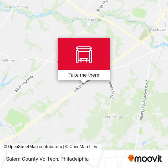 Salem County Vo-Tech map