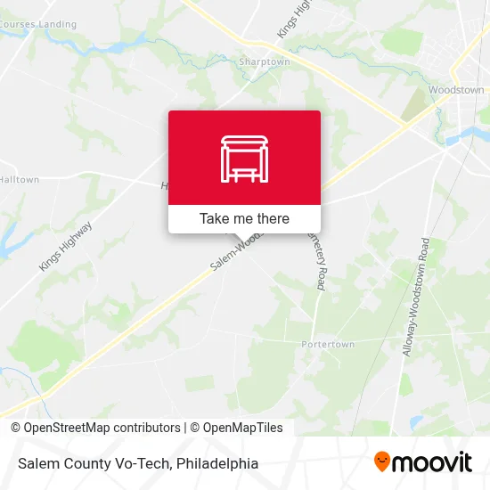 Salem County Vo-Tech map