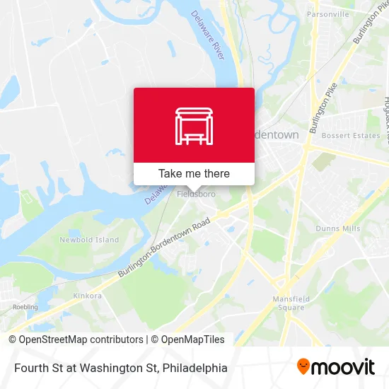 Fourth St at Washington St map