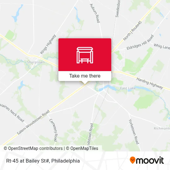 Rt-45 at Bailey St# map