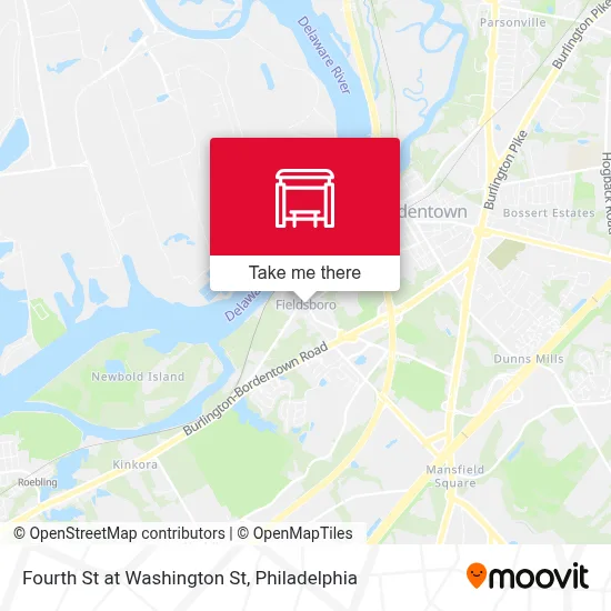 Fourth St at Washington St map