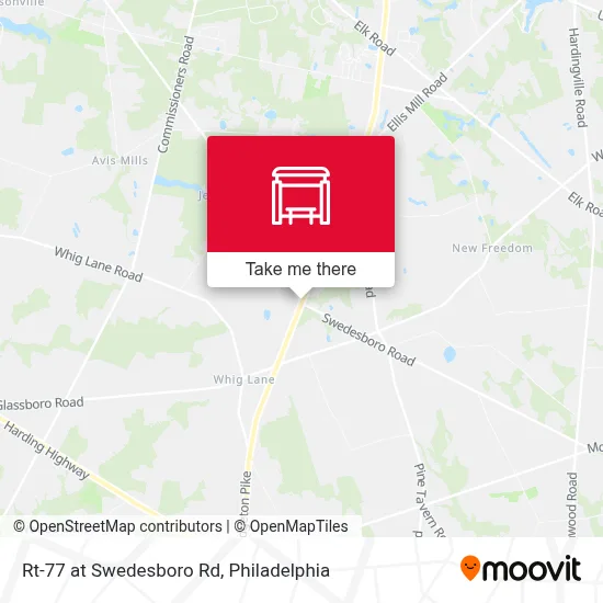 Rt-77 at Swedesboro Rd map