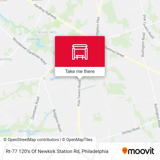 Rt-77 120's Of Newkirk Station Rd map