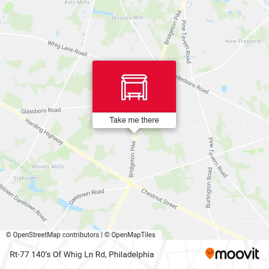 Rt-77 140's Of Whig Ln Rd map