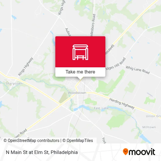 N Main St at Elm St map