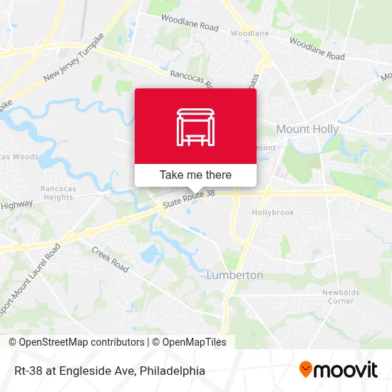 Rt-38 at Engleside Ave map