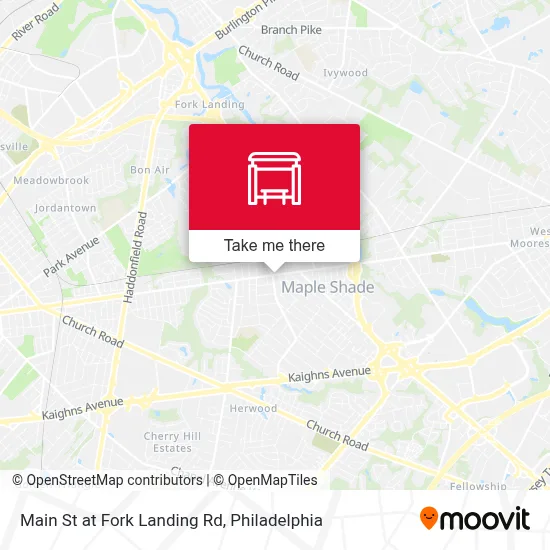 Main St at Fork Landing Rd map
