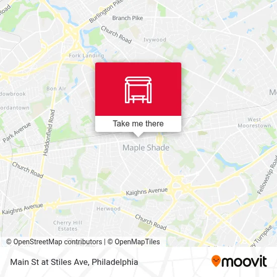 Main St at Stiles Ave map