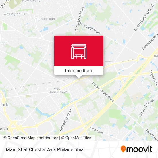 Main St at Chester Ave map