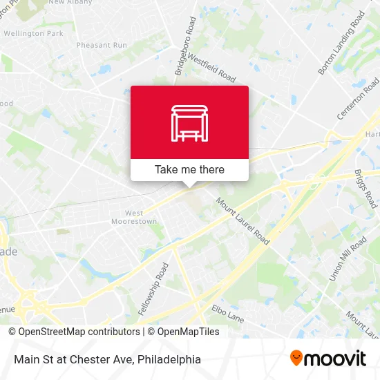 Main St at Chester Ave map