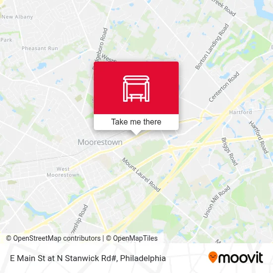 E Main St at N Stanwick Rd# map
