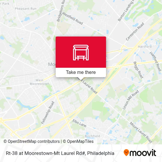 Rt-38 at Moorestown-Mt Laurel Rd# map
