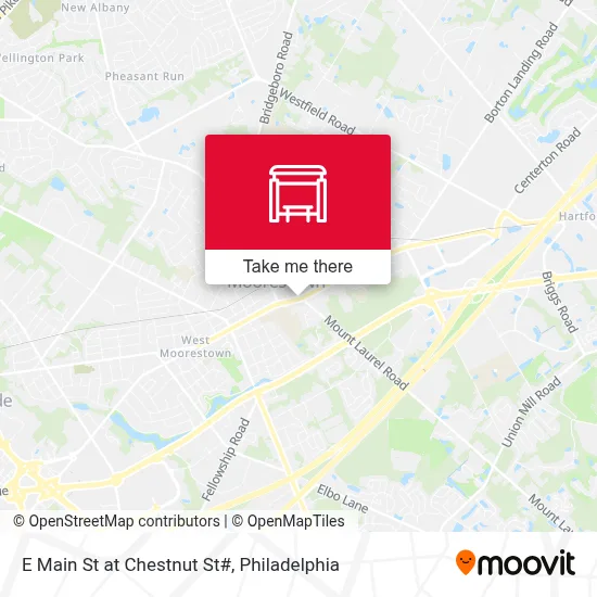 E Main St at Chestnut St# map