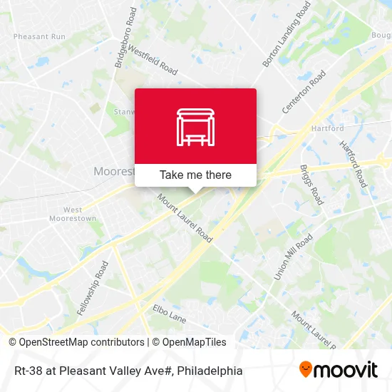 Rt-38 at Pleasant Valley Ave# map