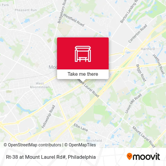 Rt-38 at Mount Laurel Rd# map