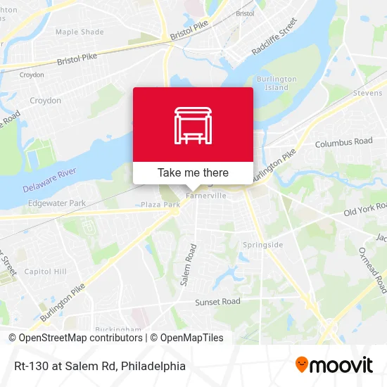 Rt-130 at Salem Rd map