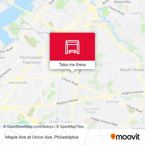 Maple Ave at Union Ave map
