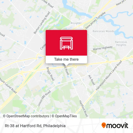 Rt-38 at Hartford Rd map