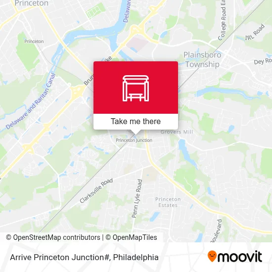 Arrive Princeton Junction# map