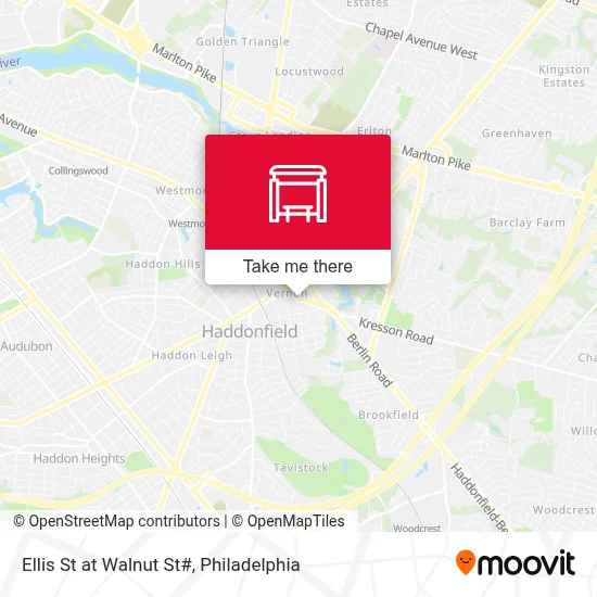 Ellis St at Walnut St# map