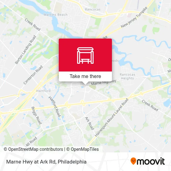 Marne Hwy at Ark Rd map