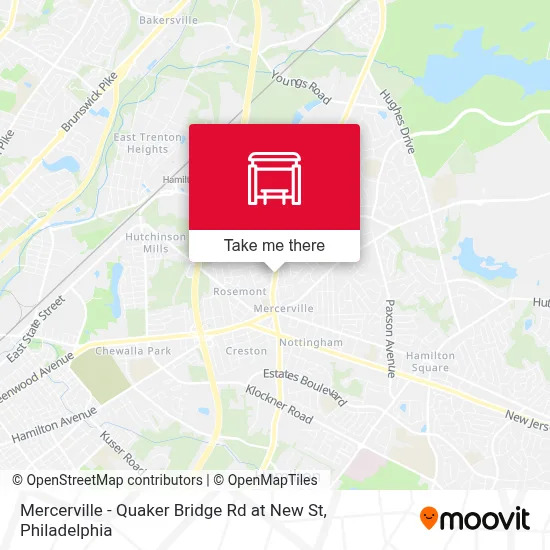 Mercerville - Quaker Bridge Rd at New St map