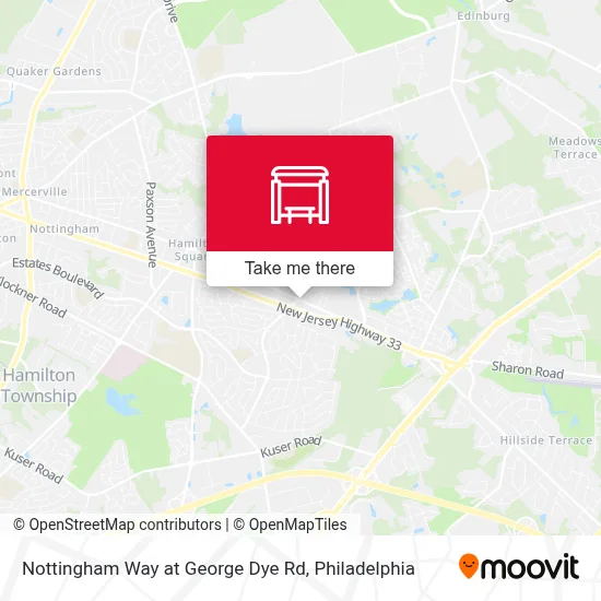 Nottingham Way at George Dye Rd map