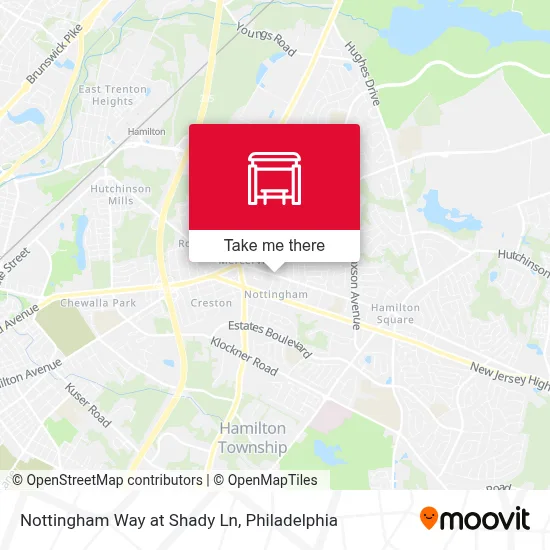 Nottingham Way at Shady Ln map
