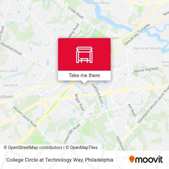 College Circle at Technology Way map