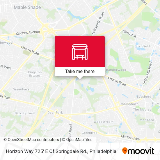 Horizon Way 725' E Of Springdale Rd. map